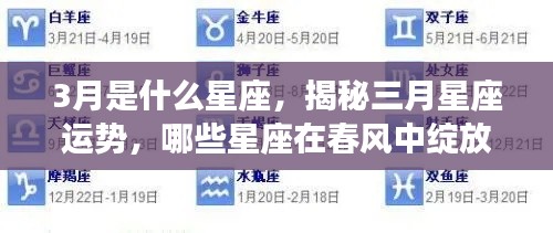揭秘三月星座运势,哪些星座在春风中绽放?