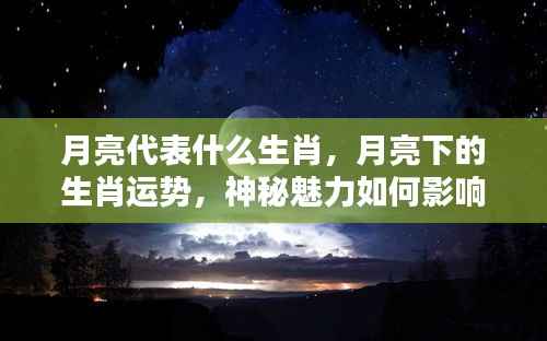 月亮与生肖的神秘关联,月下运势解析及命运影响探索