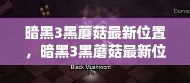 暗黑3黑蘑菇最新位置揭秘,探寻隐藏的宝藏之地攻略