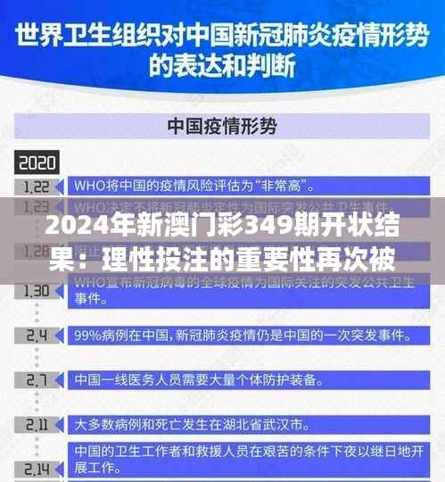 2024年新澳门彩349期开状结果:理性投注的重要性再次被强调