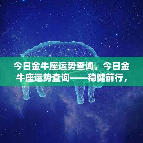今日金牛座运势解析,稳健前行,展现独特魅力