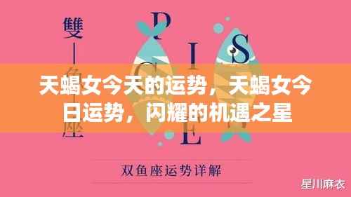 天蝎女今日运势,机遇之星闪耀,好运连连