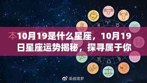揭秘星座运势,探寻属于你的星辰轨迹,10月19日的星座运势揭晓!