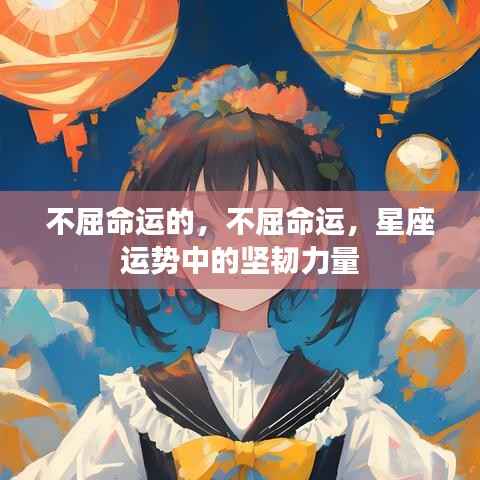 星座运势中的坚韧力量,不屈命运的闪耀光芒