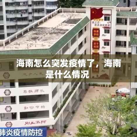 海南怎么突发疫情了,海南是什么情况