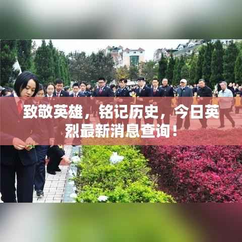 致敬英雄,铭记历史,今日英烈最新消息查询!