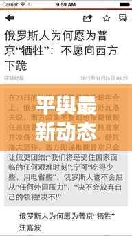 平舆最新动态速递,今日热点消息一网打尽