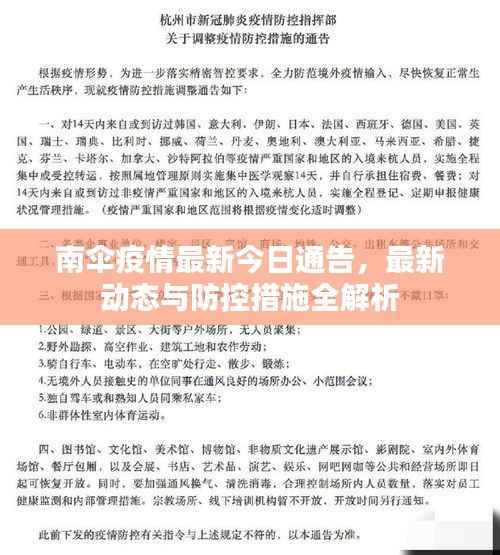 南伞疫情最新今日通告,最新动态与防控措施全解析