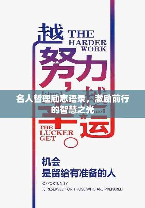 名人哲理励志语录,激励前行的智慧之光