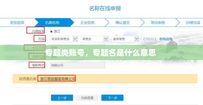 专题类账号,专题名是什么意思