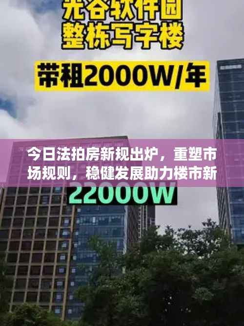 今日法拍房新规出炉,重塑市场规则,稳健发展助力楼市新篇章